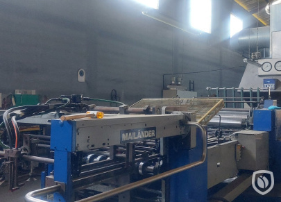 Mailander 466 coating line with 30 meter LTG tunnel-oven and incinerator